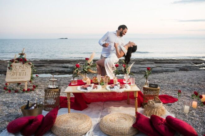 Beach Wedding Proposal in the Athenian Riviera - Logistics and Setup