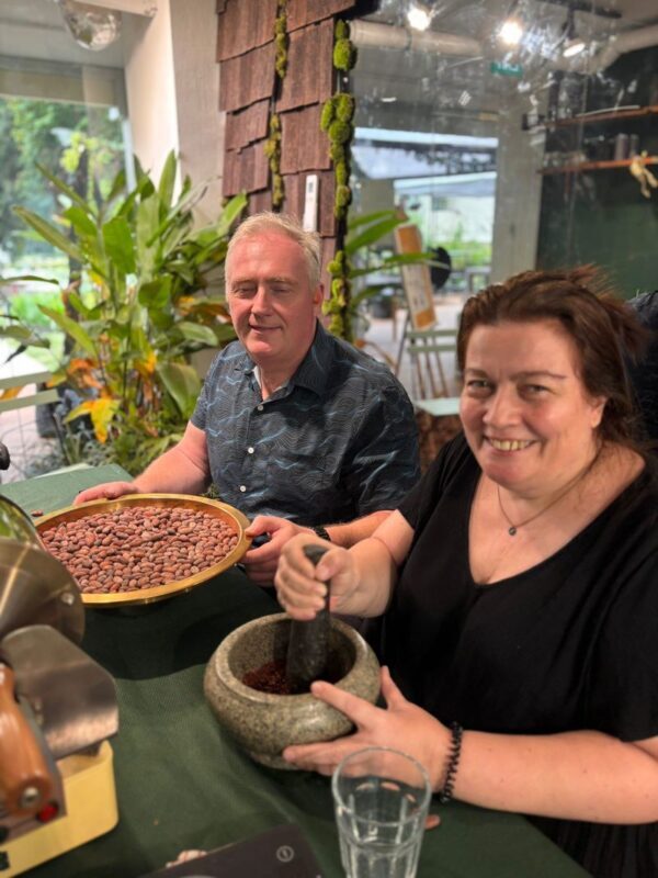 Bean to Bar Chocolate Making Workshop at The Sundowner - Roasting, grinding and molding