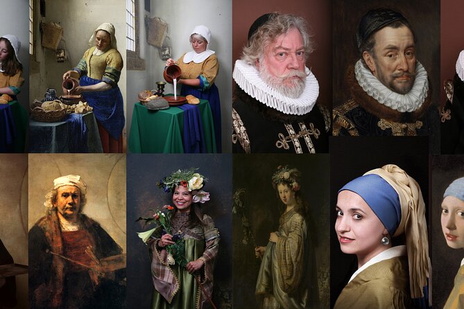 Become a Dutch Art Piece Photo Shoot in Amsterdam - Single Portrait - Take Home Mementos of the Reenactment