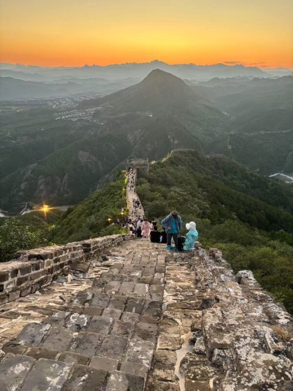 Beijing Private Tour:Jinshanling Hike+Simatai Sunset&Gubei Watertown - Simatai: sunset, towers, and evening lights