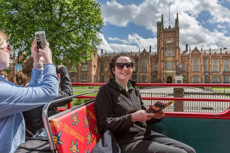 Belfast Hop-On Hop-Off City Sightseeing Bus Pass - See the center, market, and university district