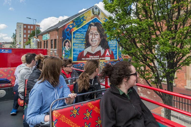 Belfast Hop-On Hop-Off City Sightseeing Bus Pass - Take in the murals and peace walls