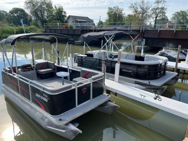 Belle River: Armada Eco 167 Black Pontoon Rental - Booking Information