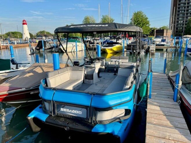 Belle River: Sea Doo Switch 9-Passenger Jet Boat Rental - Innovative SWITCH System