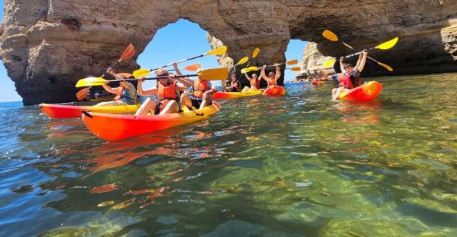 Benagil Beach: Kayak Rental With Caves and Cliffs - Experience Description