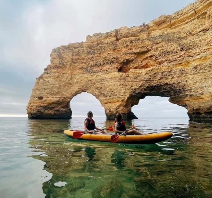 Benagil: Guided Kayak Tour inside caves and Praia da Marinha - Itinerary Breakdown