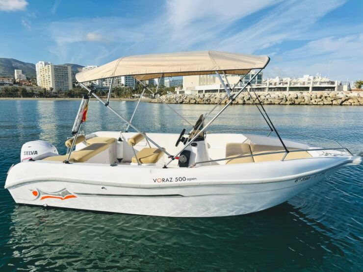 Benalmádena: Costa Del Sol License-Free Boat Rental - Rental Details
