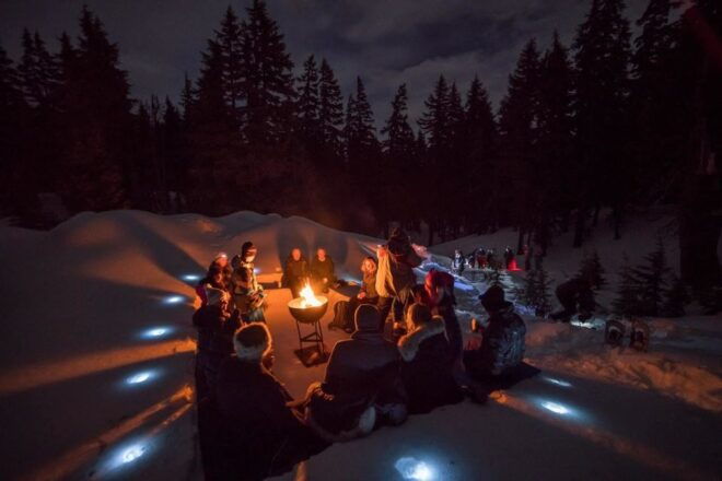 Bend: Cascade Mountains Snowshoeing Tour and Bonfire - Snowshoeing Techniques