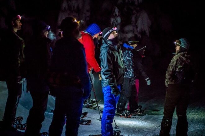 Bend: Cascade Mountains Snowshoeing Tour and Bonfire - Bonfire and Refreshments