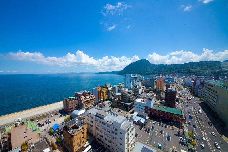 Beppu Tower Admission Ticket - A city view with a hot spring twist