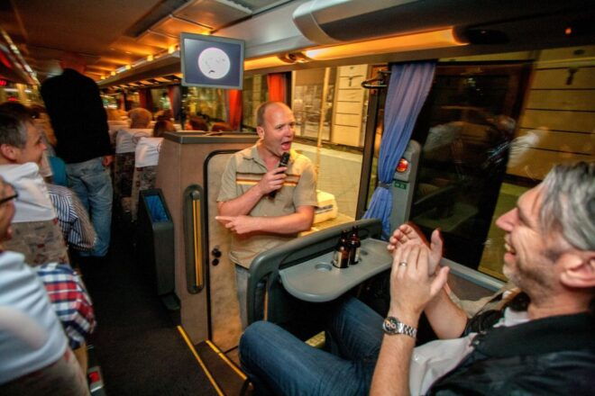 Berlin: 1.5-Hour Comedy Bus Tour in German - Common Questions
