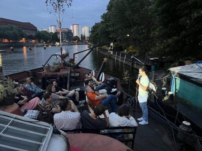 Berlin: Below Deck Comedy - English Comedy on a Boat - Scenic Views