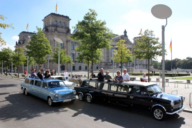 Berlin: Trabi Limousine Airport Transfer With City Tour - Related Options