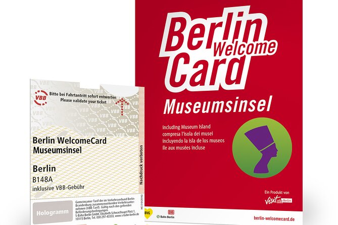 Berlin Welcome Card 72 Hour Museum Island and Public Transport - Availability