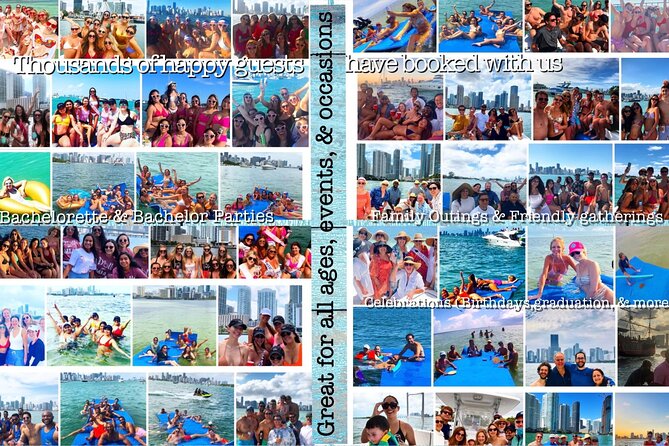 Best Miami Lifestyle Yacht Charter40 Boat Rental Tours Private - Charter Duration and Departure Times