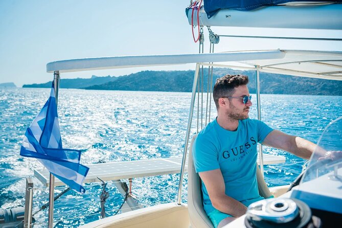 Best of Santorini Private Half-Day Catamaran Cruise With Transfer and Meal - Contact Information and Terms