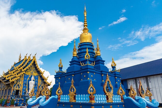 Best Place to Visit in Chiang Rai White, Blue,Big Bhudha Temples - Blue Temple: A Tranquil Oasis of Blue and Gold