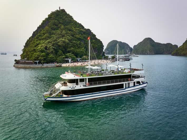 BEST SELLER Halong 5 Star Day Cruise: Buffet Lunch & Jacuzzi - Itinerary Highlights