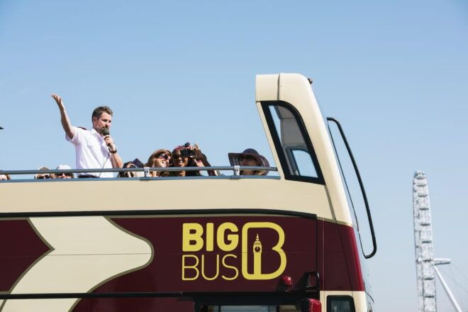 Big Bus London Live-Guided Panoramic Tour & Hop-on, Hop-off - Included River Thames Cruise