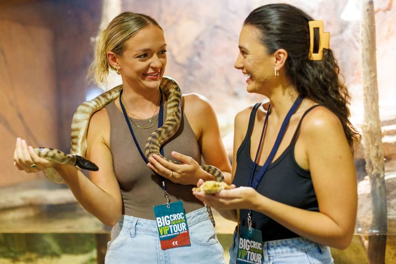 Big Croc Feeding and Guided Tour in Darwin - The adult crocodile feeding