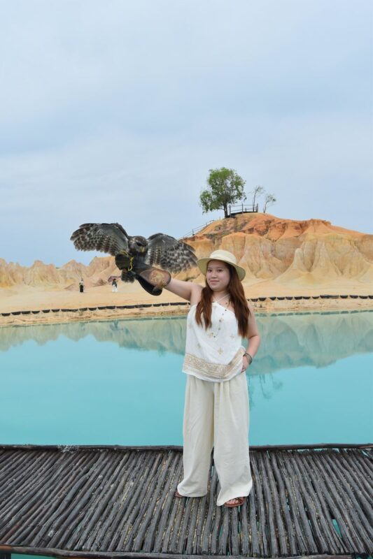Bintan Island Full-Day Private Tour - Blue Lake and the sand dunes make a strong pair
