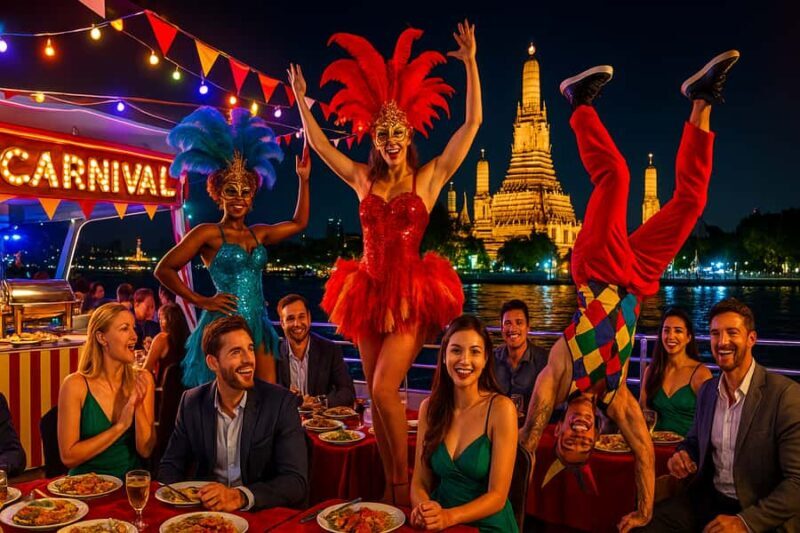 BKK:Canival Night Party Cruise&Free Beer &Upper desk & Dance - Comparing Similar Experiences