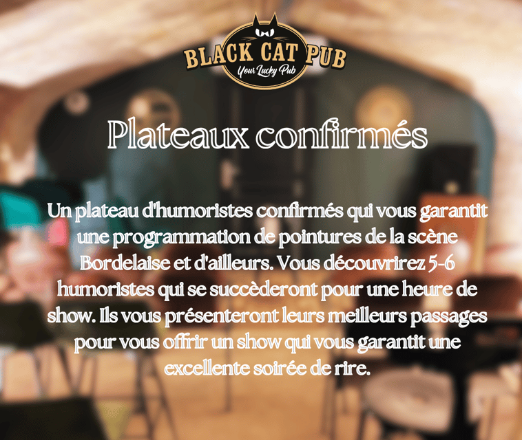 Black Cat Comedy Club - Performers and Audience