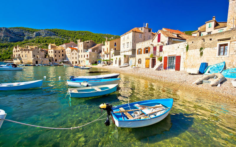 Blue Cave, Vis & Hvar 5-Island Speedboat with Cozy Seats in Shade - Vis, its bunkers and Stiniva Bay