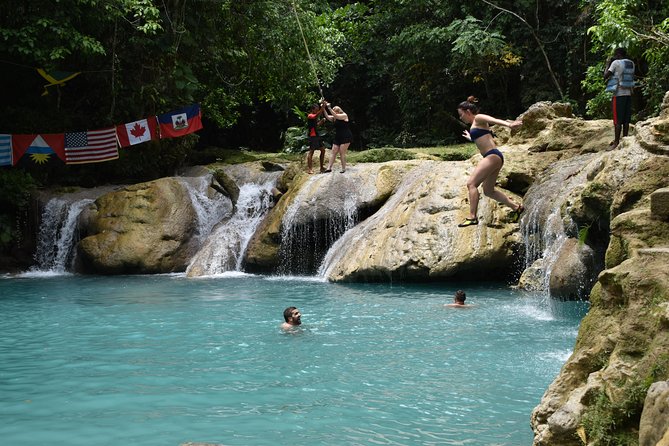 Blue Hole Plus Secret Falls and Dunns River Falls Combo From Falmouth Hotels - Transportation Details