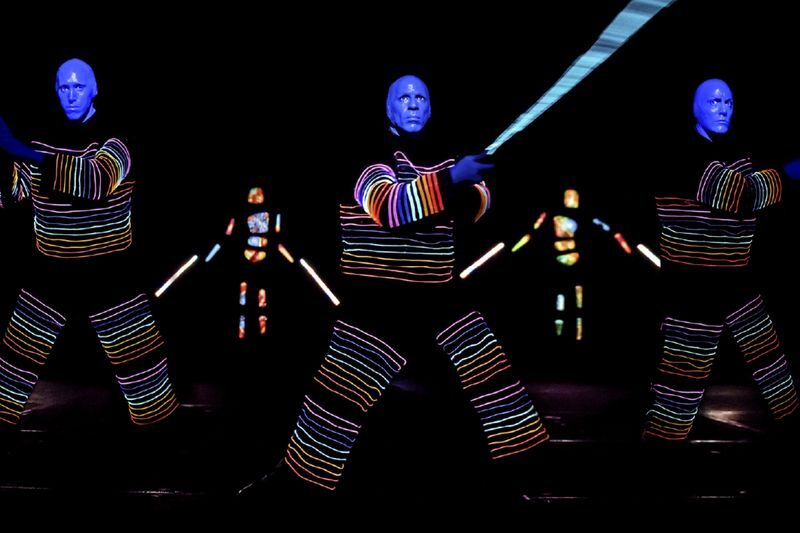 Blue Man Group Show Ticket in Las Vegas - Bags, phones, and other practical details