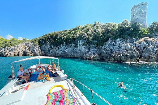 Boat Excursion to Gaeta With a Stop for Swimming and Snorkeling 2 HOURS - Snorkeling Equipment and Natural Pools