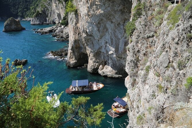 Boat Tour to Sorrento Coast, Capri and Blue Grotto - Fun & Swim - Blue Grotto Experience