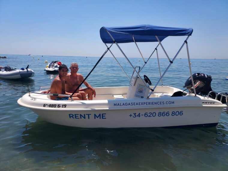 Boat Without License for Rent in Málaga Capital, Playa Del Palo - Participant Guidelines