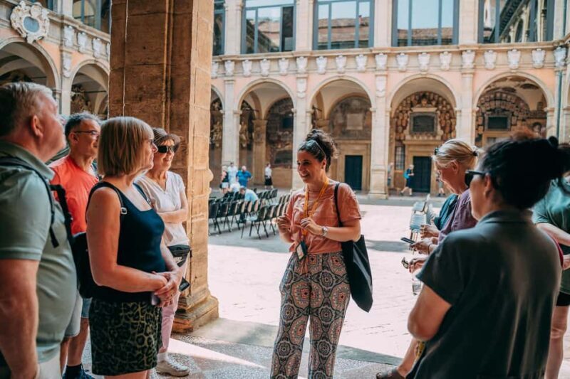 Bologna Walking tour with Tower Sky View and Archiginnasio - Frequently Asked Questions