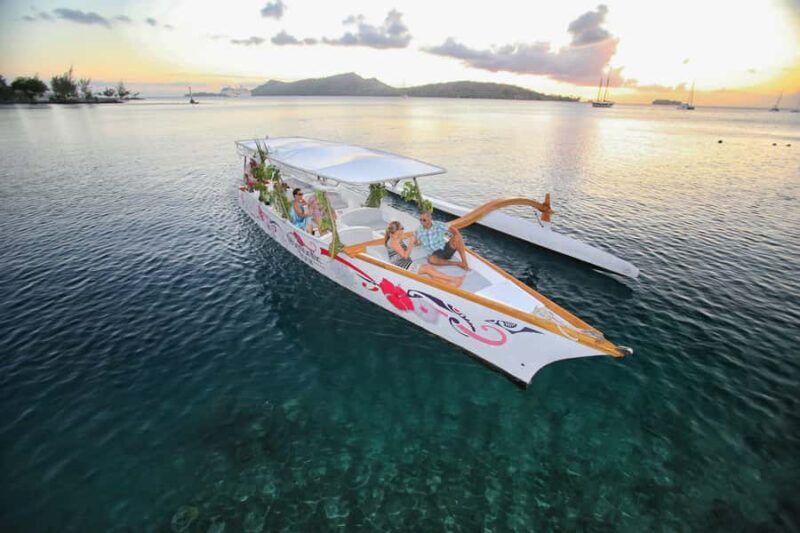 Bora Bora: Combo Sunset Cruise & Romantic Dinner at St James - Overview of the Experience