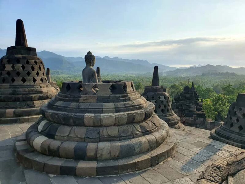 Borobudur sunrise in Stumbu Hill, Chicken Church, Borobudur - The Sum Up