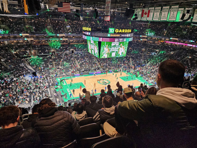 Boston Celtics Basketball Game at TD Garden - A Celtics game on the famous parquet