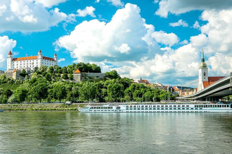 Bratislava & Budapest Full-Day Small Group Tour from Vienna - Bratislava: a compact old town and castle view