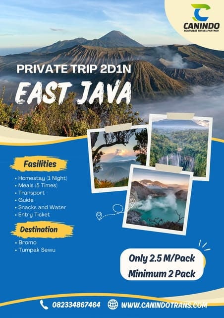 Bromo Tumpak Sewu Start From Malang/Surabaya and Banyuwangi - Pricing Details