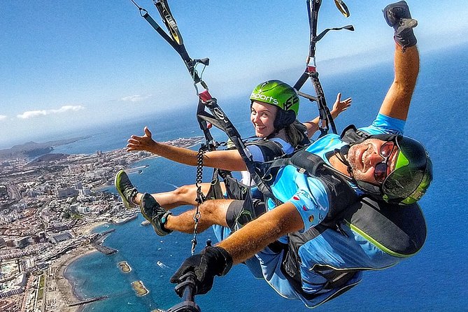 BRONZE Paragliding Tandem Flight Above Costa Adeje With Free Pick up and Water - The Sum Up