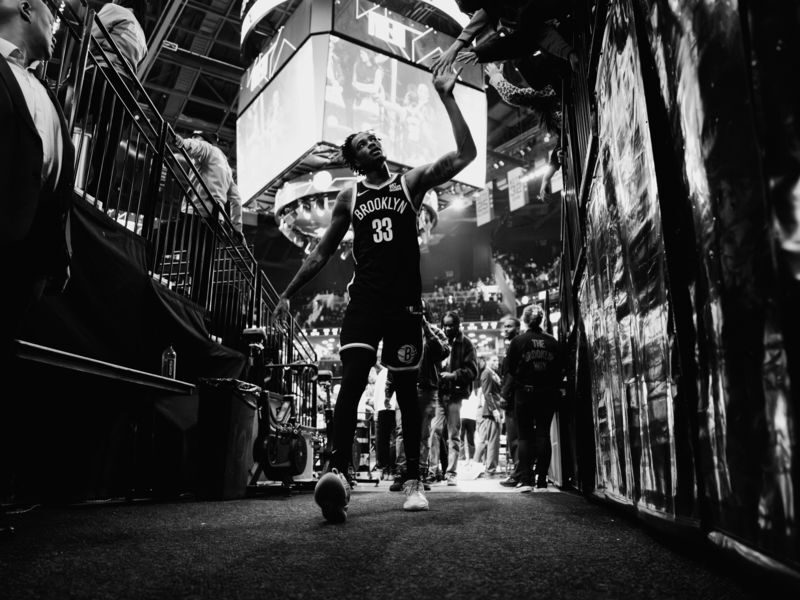 Brooklyn Nets Basketball Game at Brooklyn Nets - Entering Barclays Center in Brooklyn
