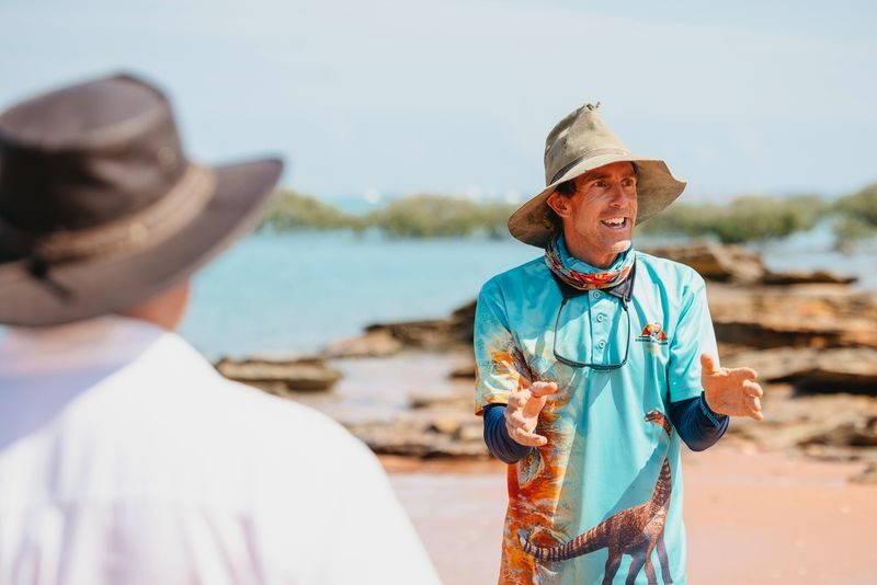 Broome Dinosaur Adventure Cruise with Beachside Tapas and Cocktail - What the full outing feels like