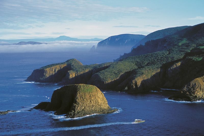 Bruny Island Wilderness Cruise Day Tour from Hobart or Kettering - Bruny Island’s cliffs are the main event