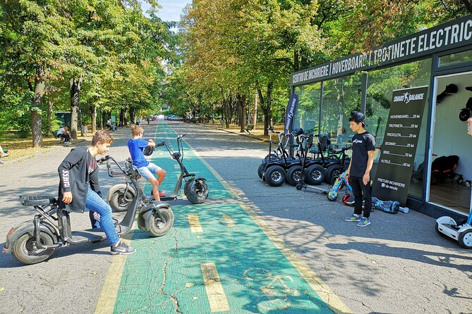 Bucharest Electric City Tour + SB Electric Center No Need Driver Licence #Green - Electric Vehicle Rental Center