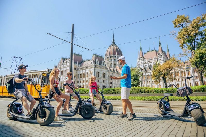 Budapest City Tours on MonsteRoller E-Scooters - A quick ride through central Budapest