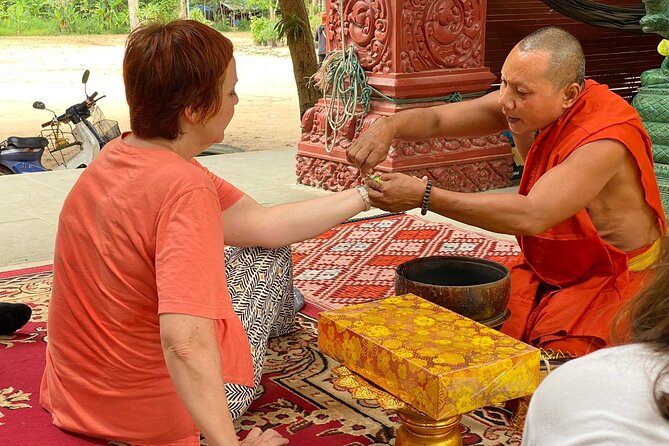 Buddhist Monastery With Monks Water Blessing - Monastery Visit Details