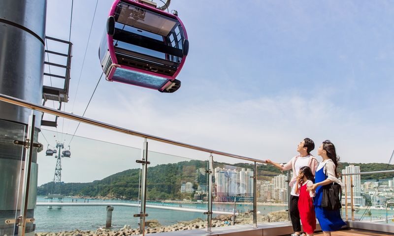 Busan Air Cruise Songdo Marine Cable Car Ticket - Crossing Songdo Bay from above