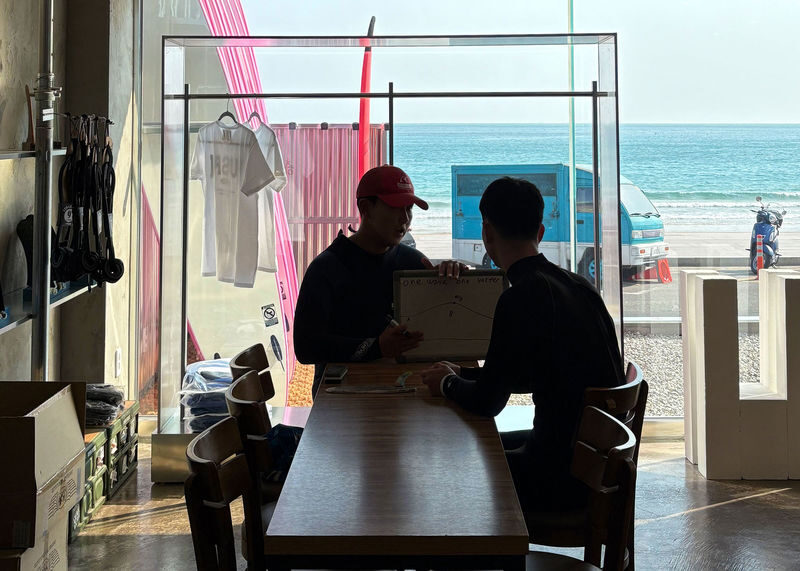 Busan Songjeong Surfing Lesson by Surfholic - A short walk from Surfholic to Songjeong’s waves