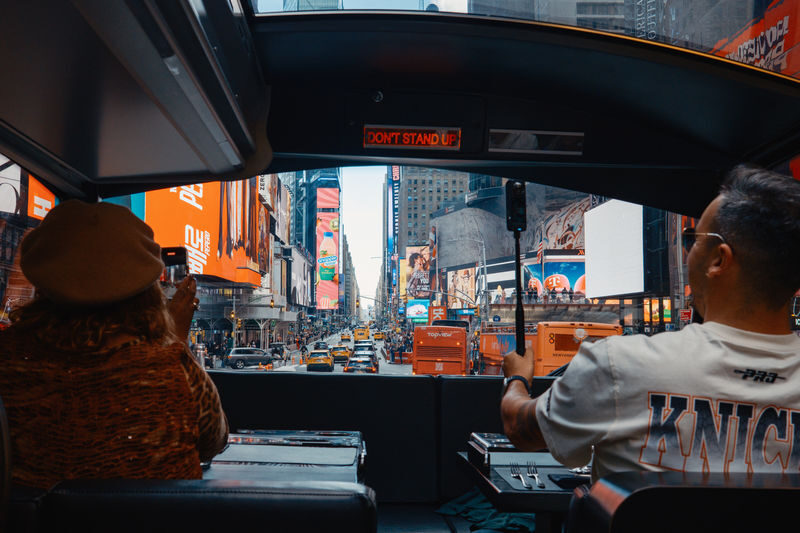 Bustronome Gourmet Meal Double Decker Trip in New York - Dinner with New York rolling past the windows