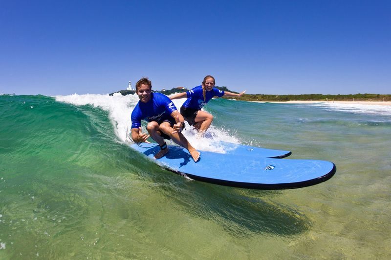 Byron Bay Surf Lesson - A friendly fit for families and beginners
